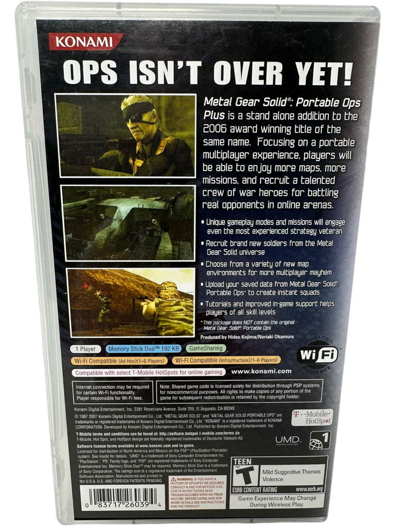 Metal Gear Solid Portable Ops Plus