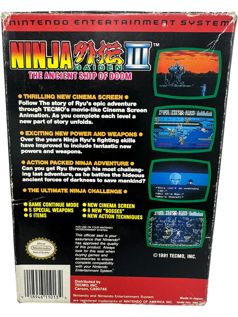 Ninja Gaiden III Ancient Ship Of Doom