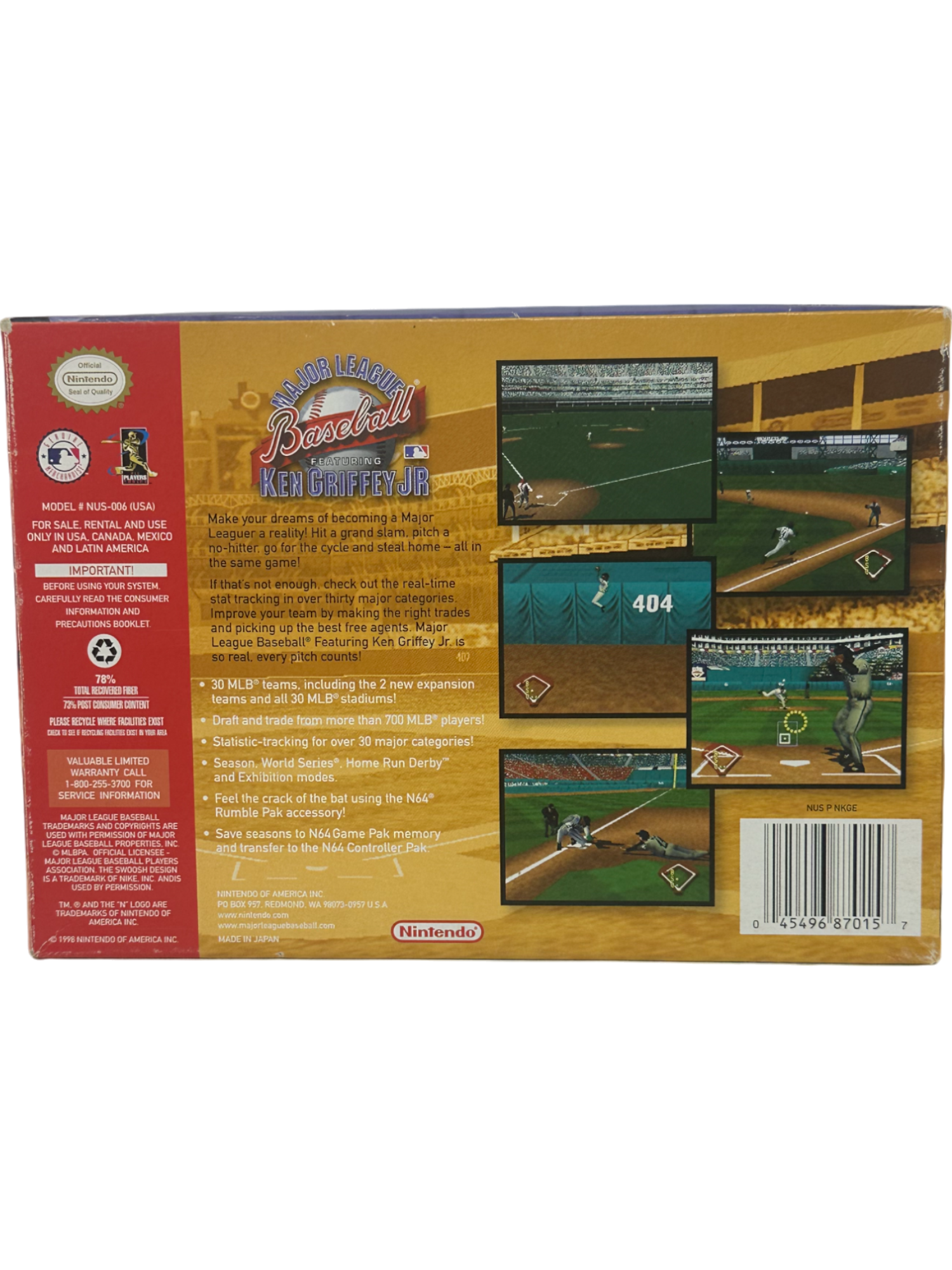 Major League Baseball Featuring Ken Griffey Jr