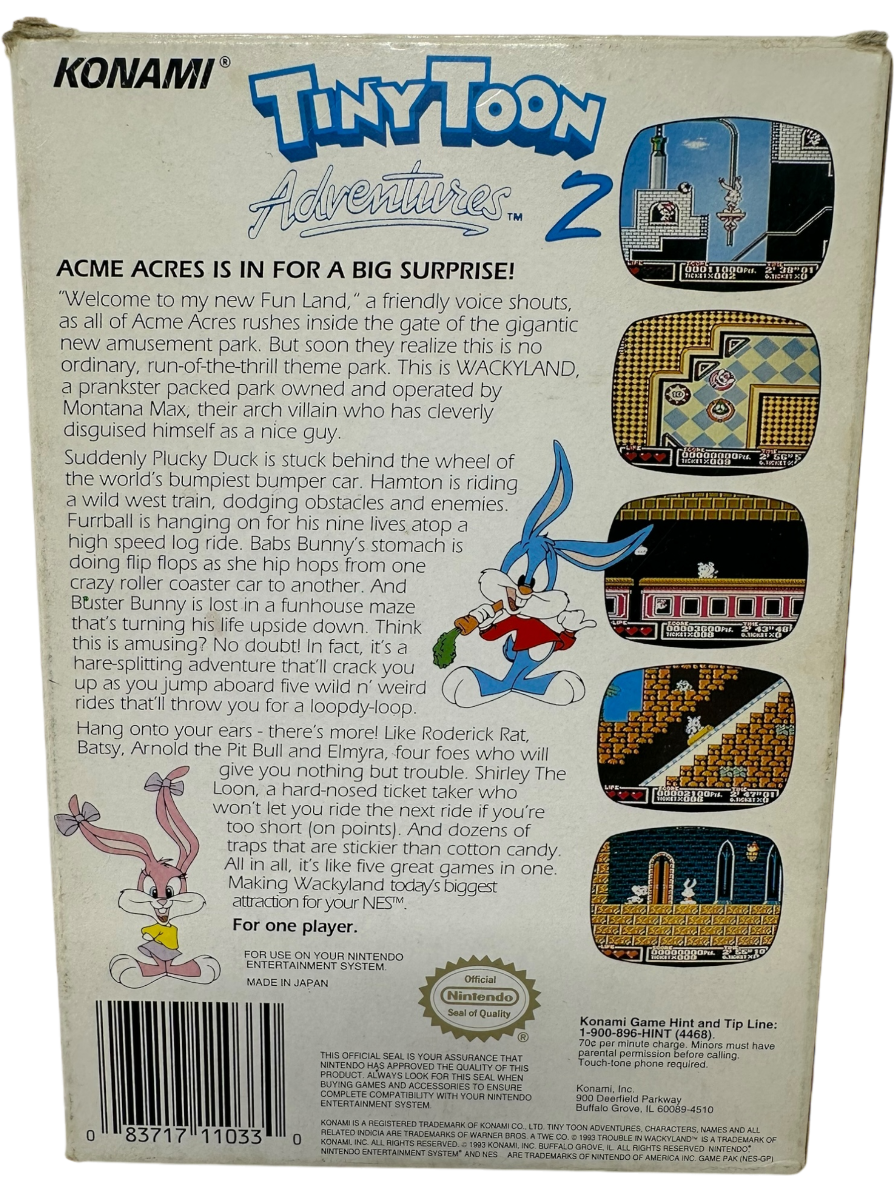 Tiny Toon Adventures 2 Trouble in Wackyland