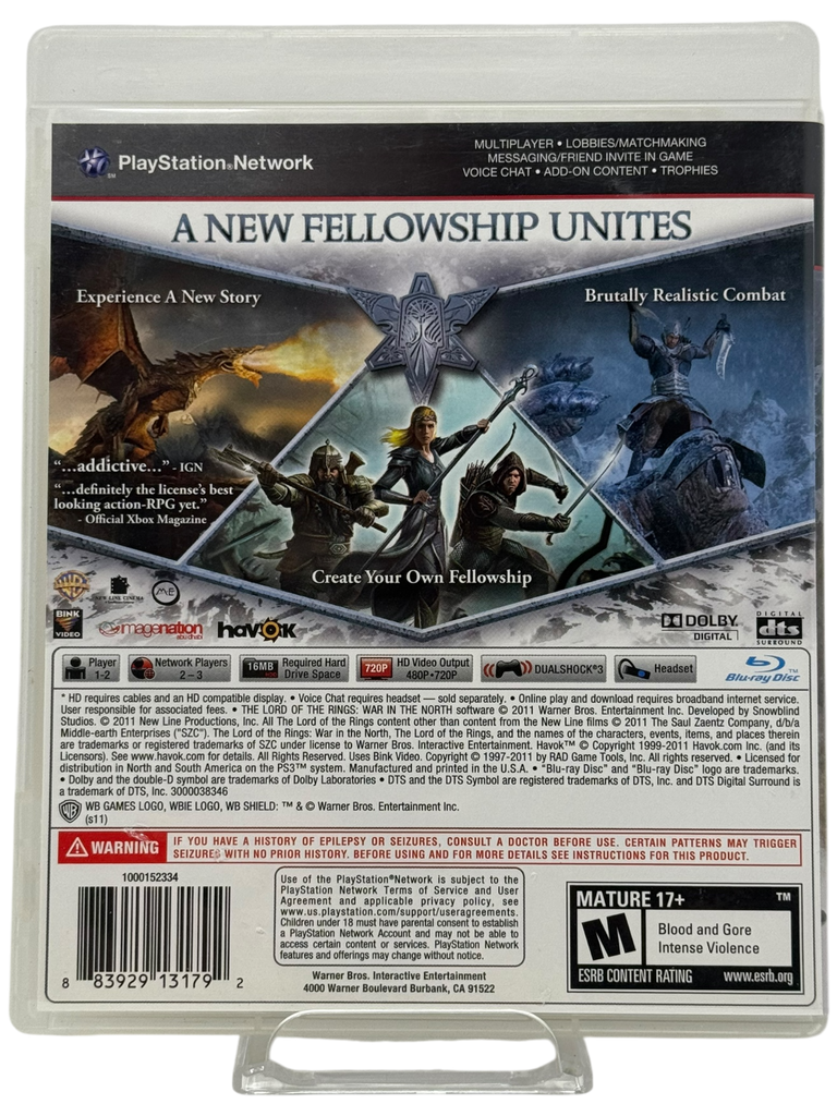 Lord Of The Rings: War In The North