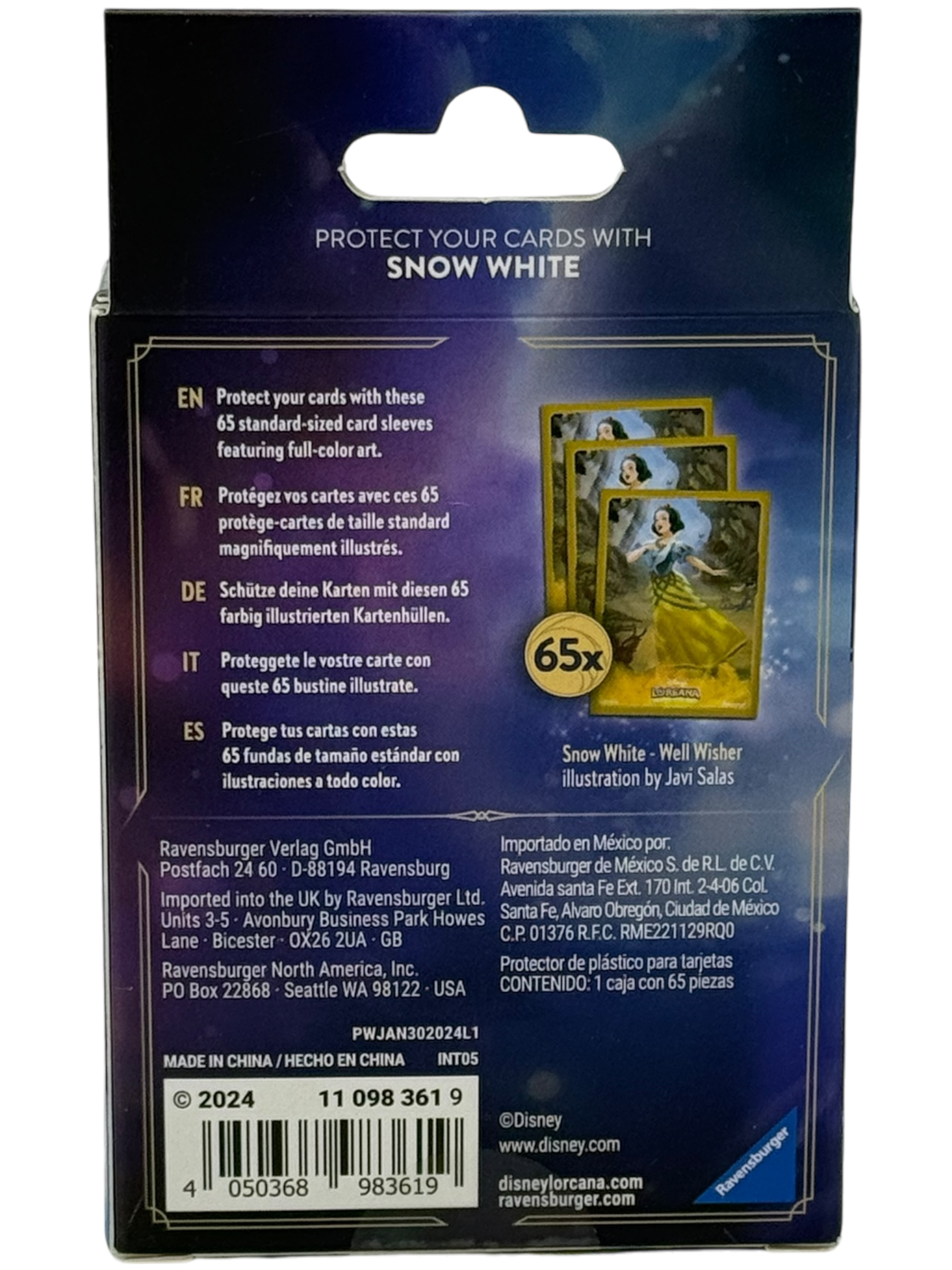 Disney Lorcana Card Sleeves - Snow White (65-Pack)