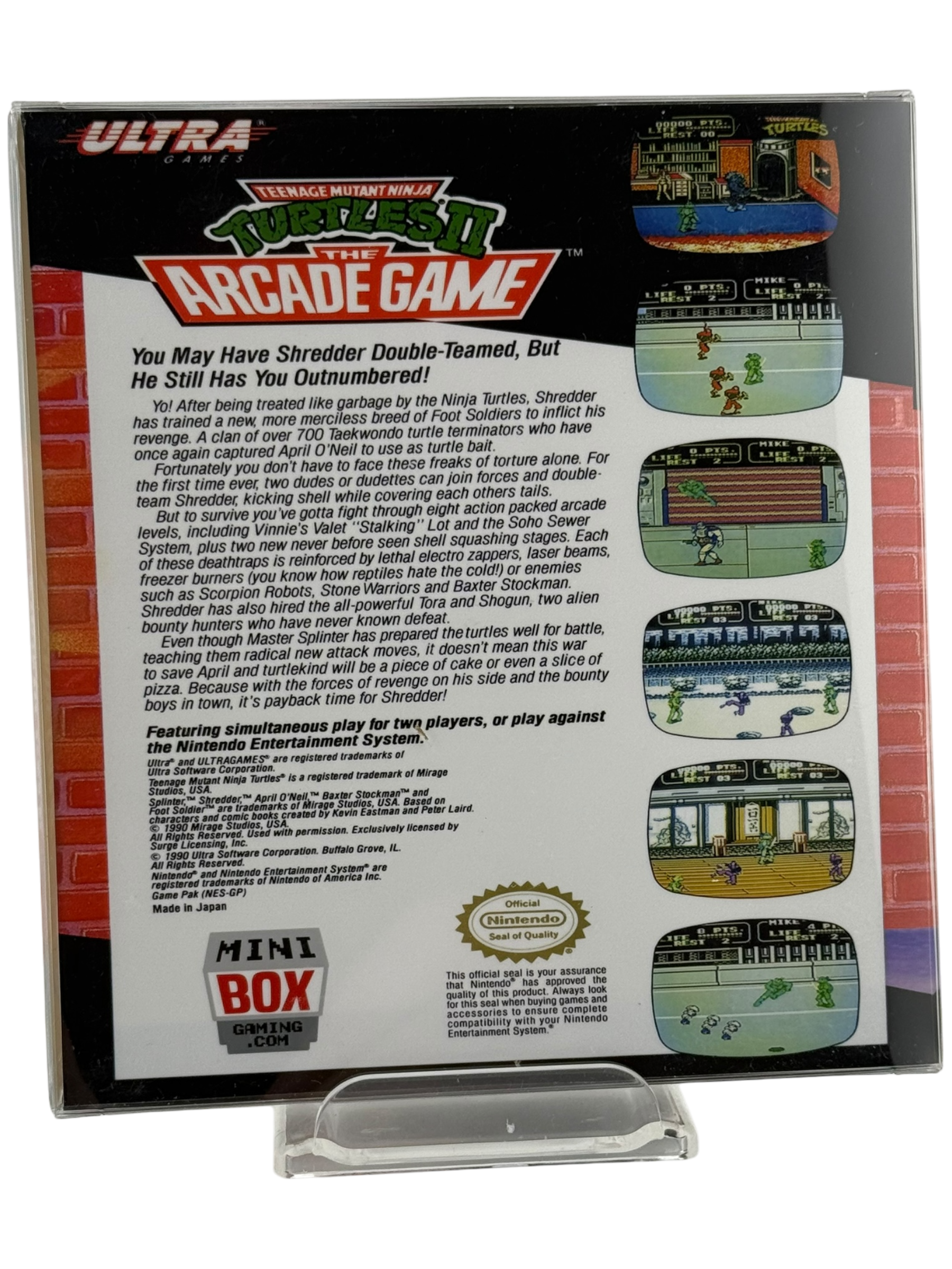 Teenage Mutant Ninja Turtles II: The Arcade Game [Mini Reproduction Box]