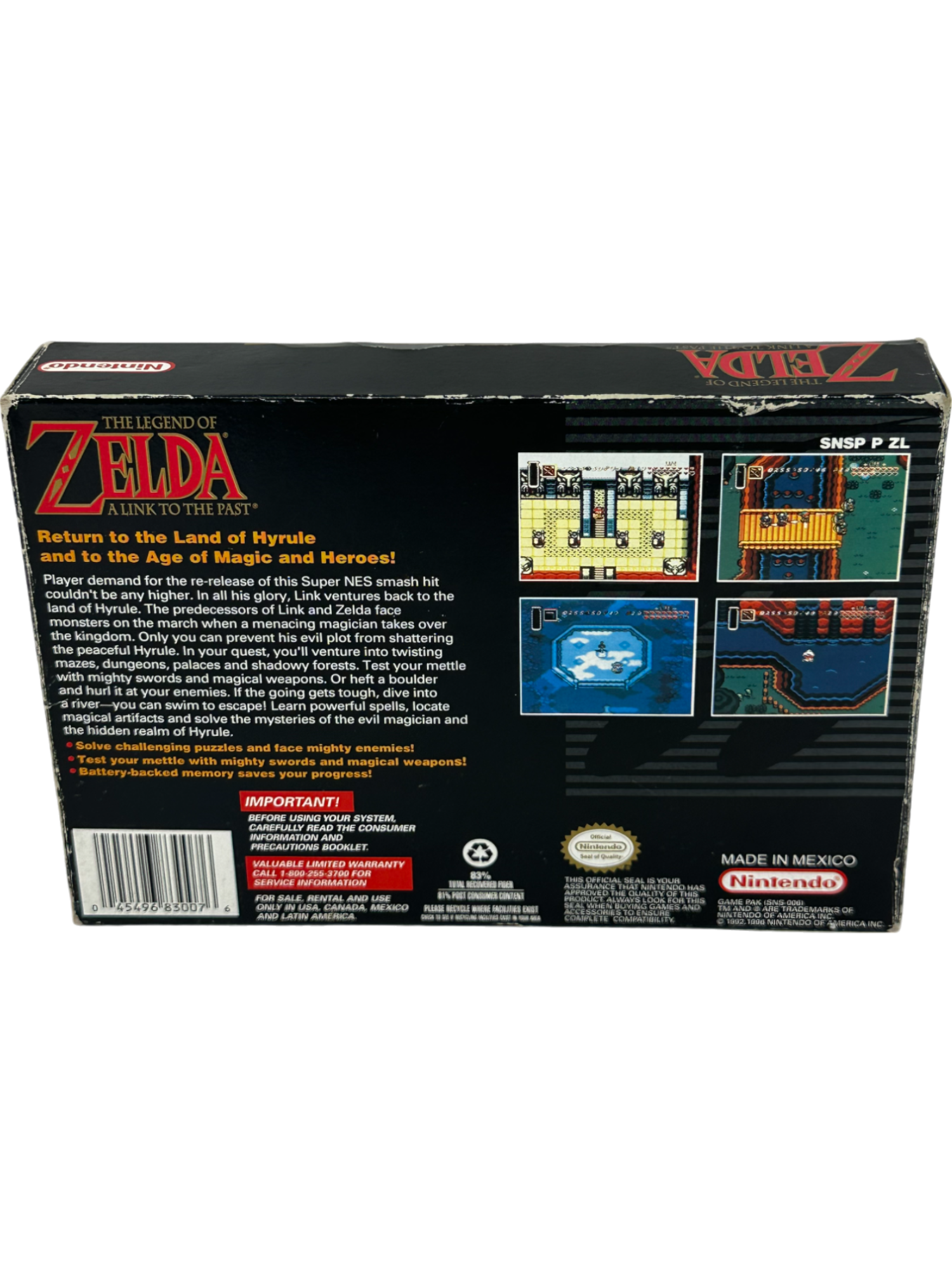 Zelda Link to the Past [Player's Choice]