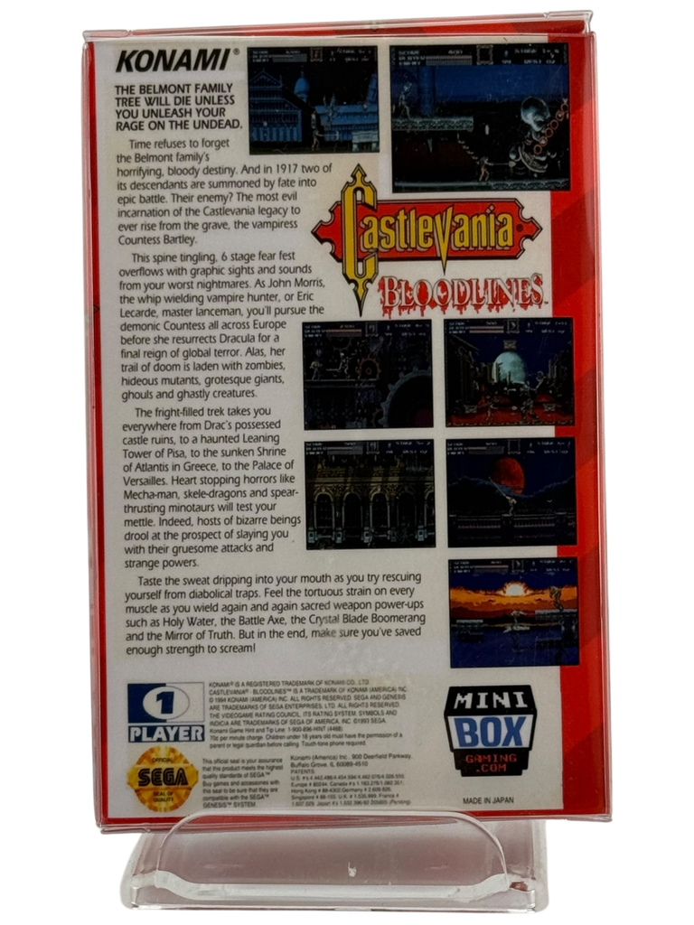 Castlevania Bloodlines [Mini Reproduction Box]