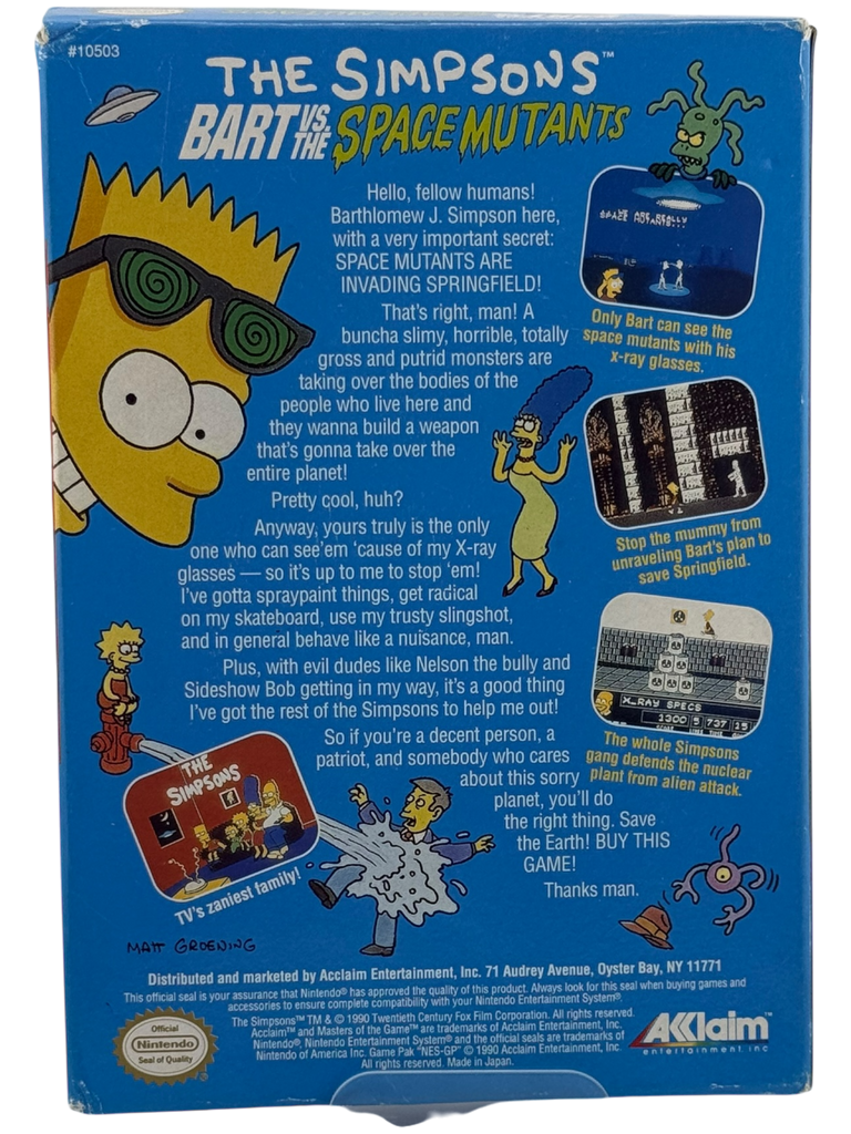 The Simpsons Bart vs the Space Mutants