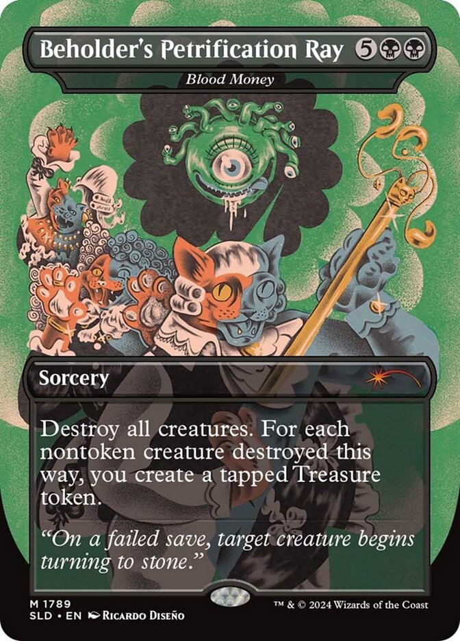 Beholder's Petrification Ray - Blood Money (Rainbow Foil)