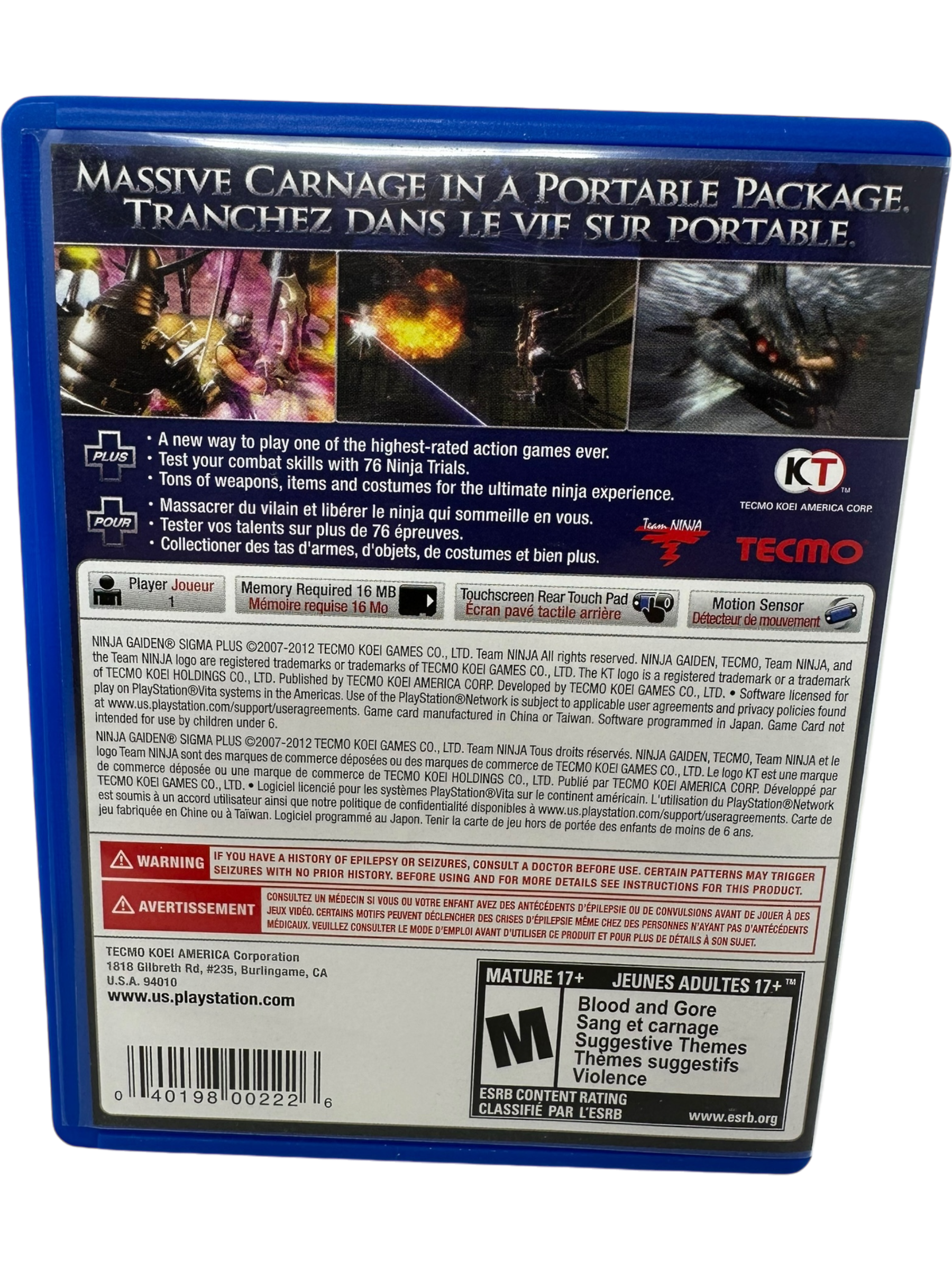 Ninja Gaiden Sigma Plus