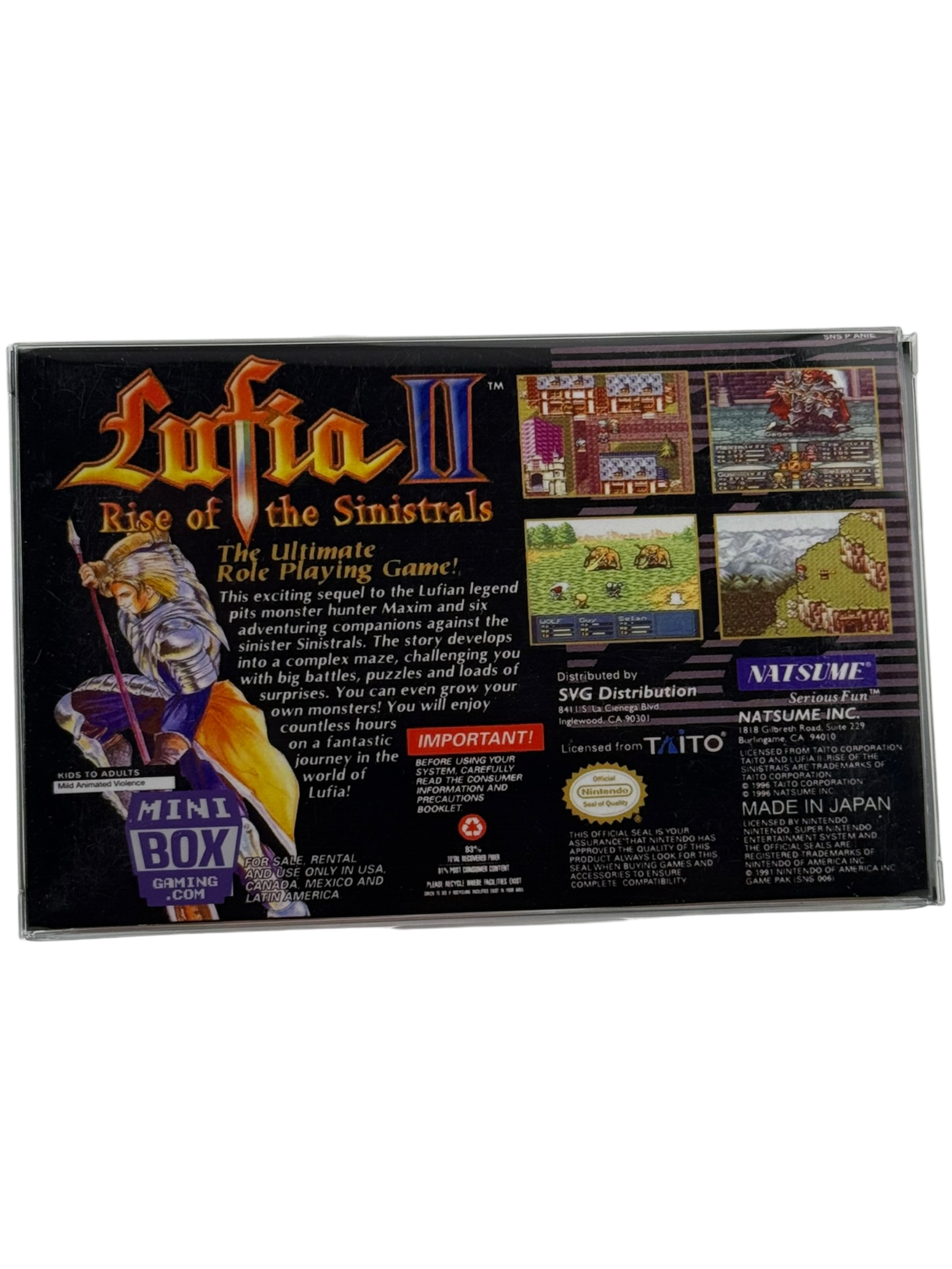 Lufia II: Rise of the Sinistrals [Mini Reproduction Box]
