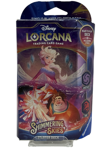 Disney Lorcana: Shimmering Skies Starter Deck (Amethyst & Ruby)