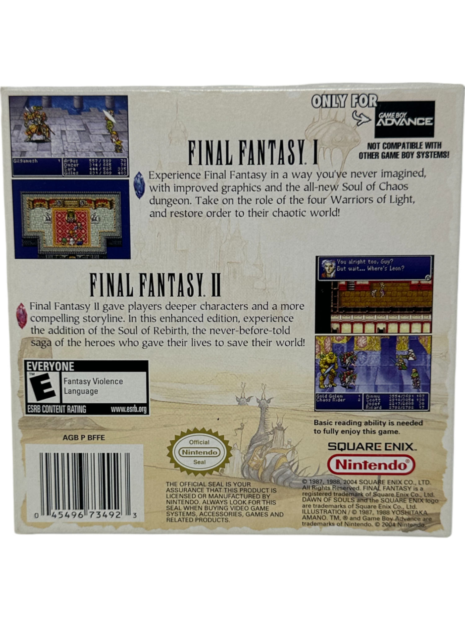 Final Fantasy I & II Dawn of Souls