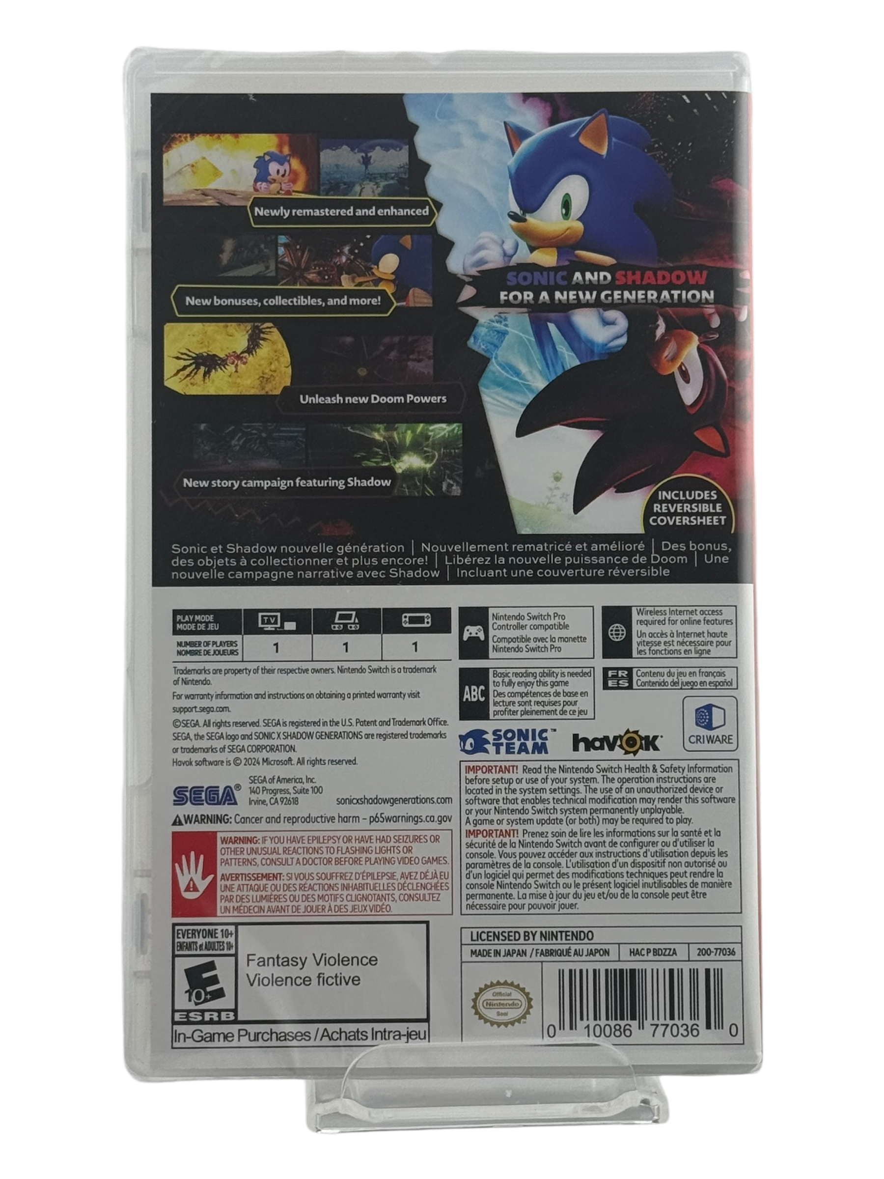 Sonic X Shadow Generations [Day One Edition]
