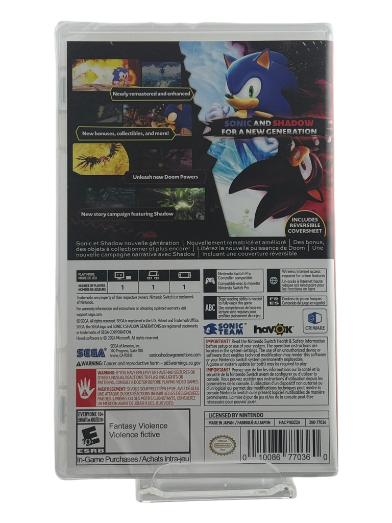 Sonic X Shadow Generations [Day One Edition]