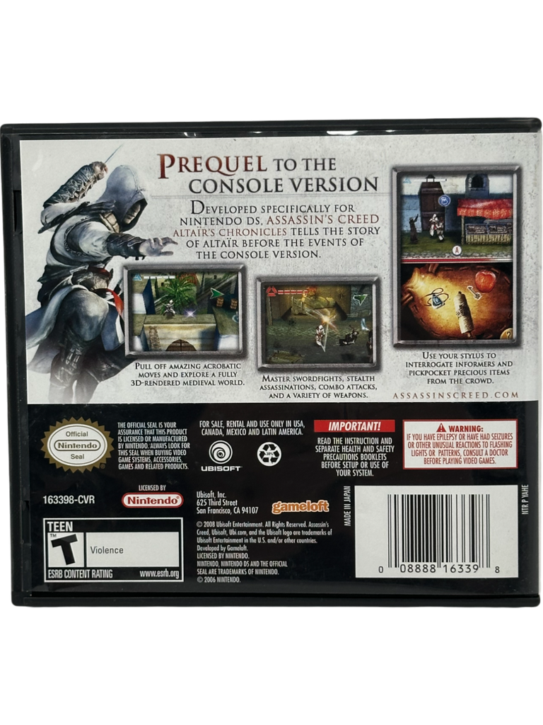 Assassins Creed Altair's Chronicles