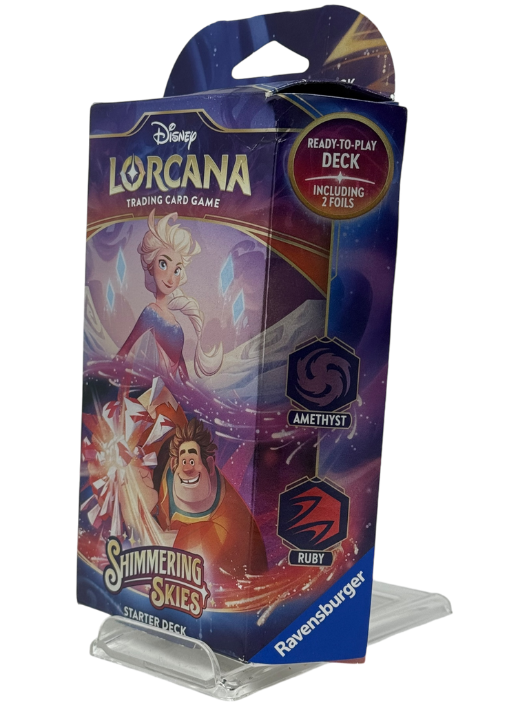 Disney Lorcana: Shimmering Skies Starter Deck (Amethyst & Ruby)