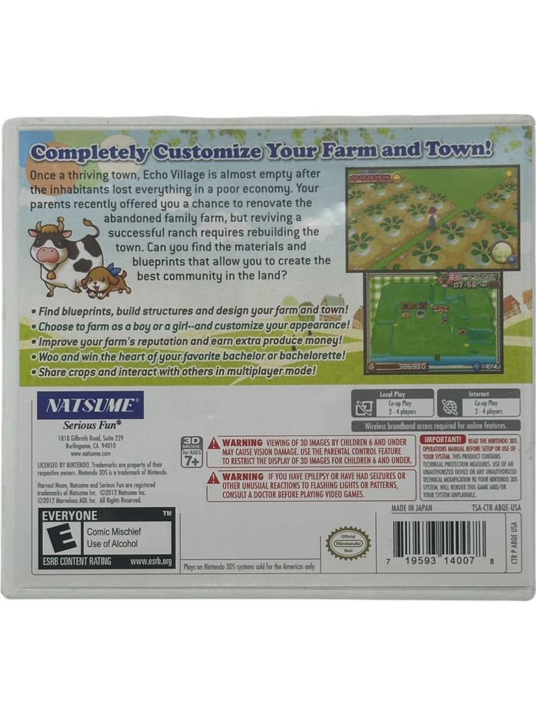 Harvest Moon 3D: A New Beginning