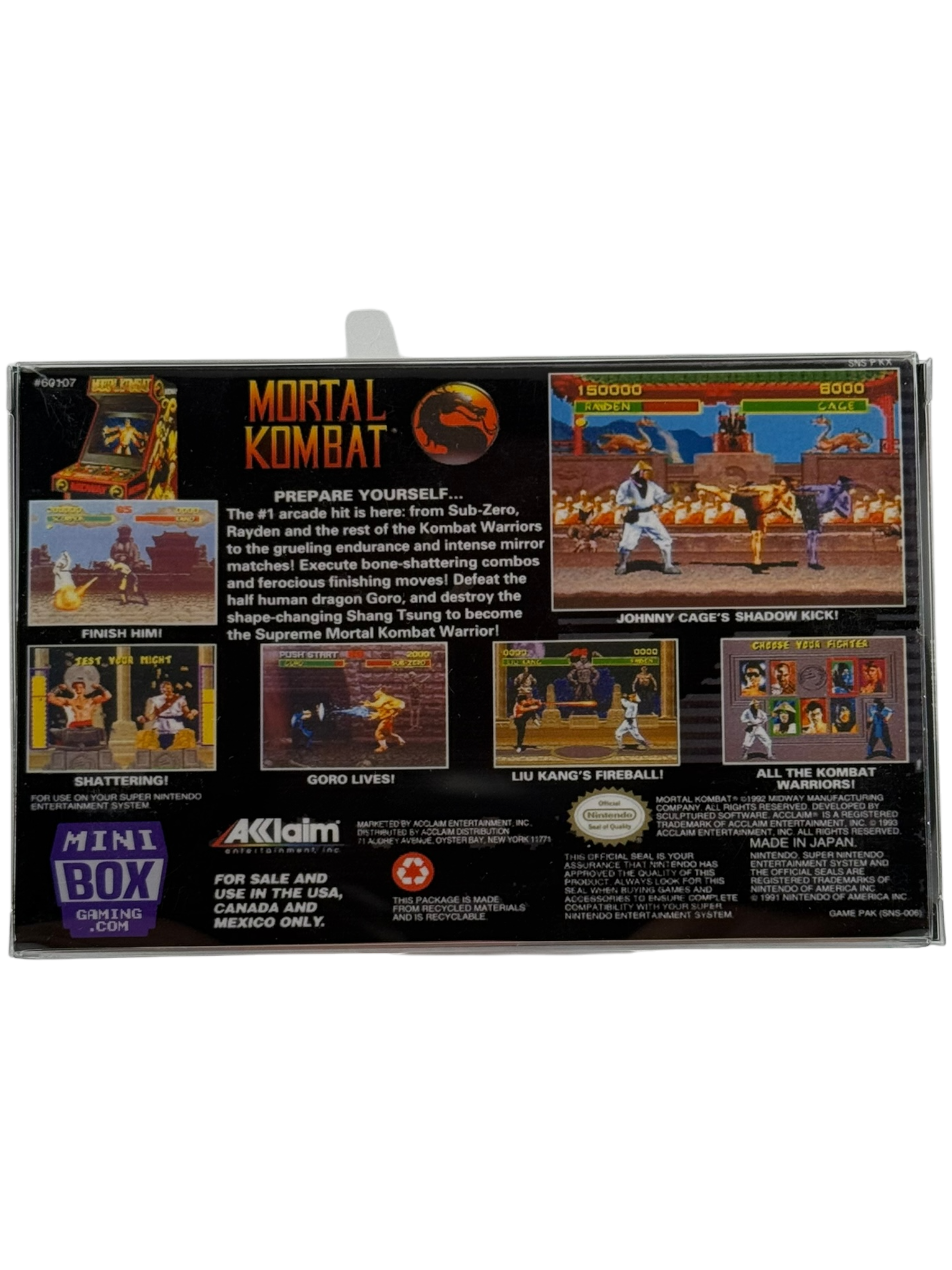 Mortal Kombat [Mini Reproduction Box]
