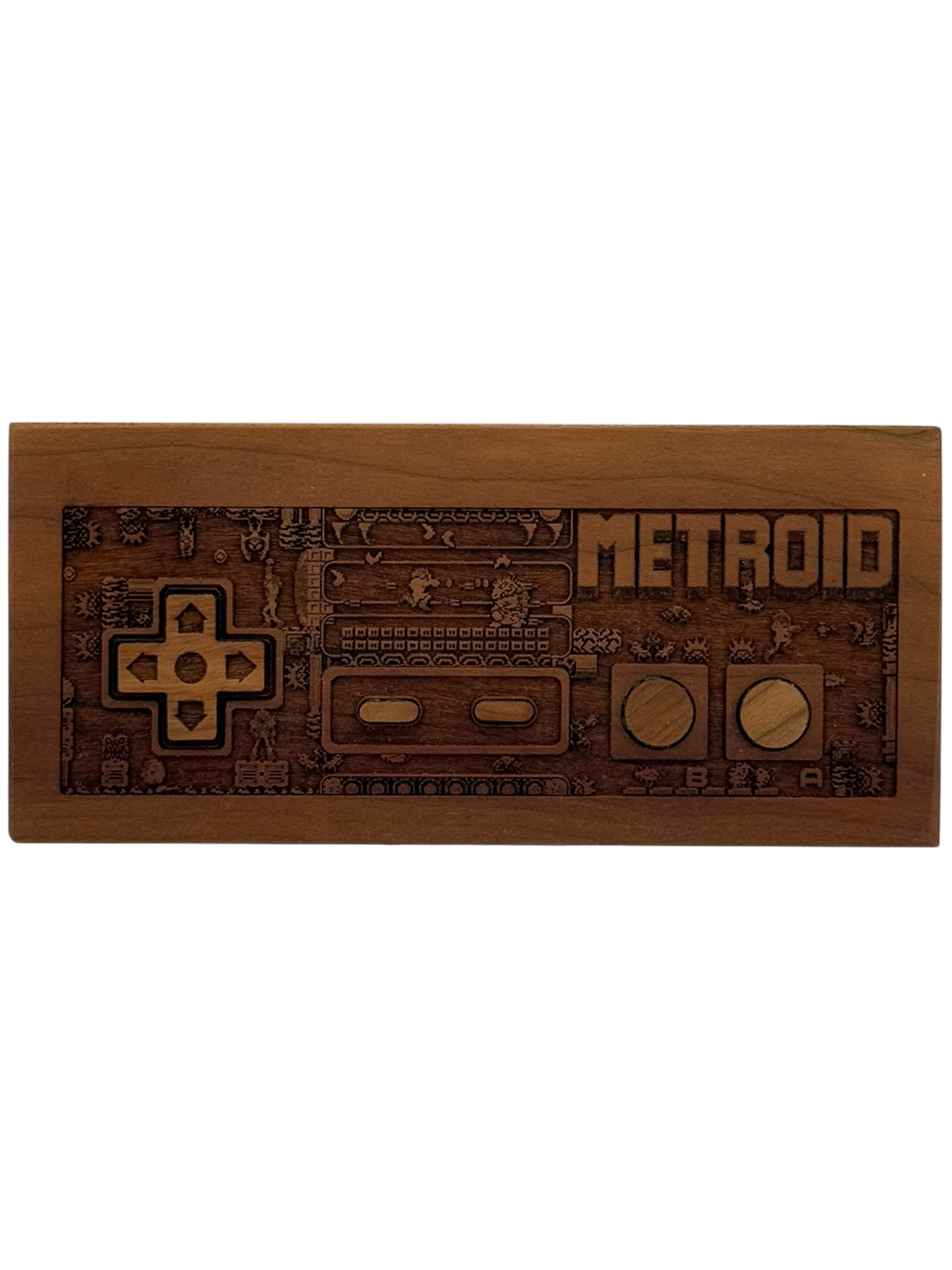 Metroid - Wooden NES Controller [Spitfire Labs]
