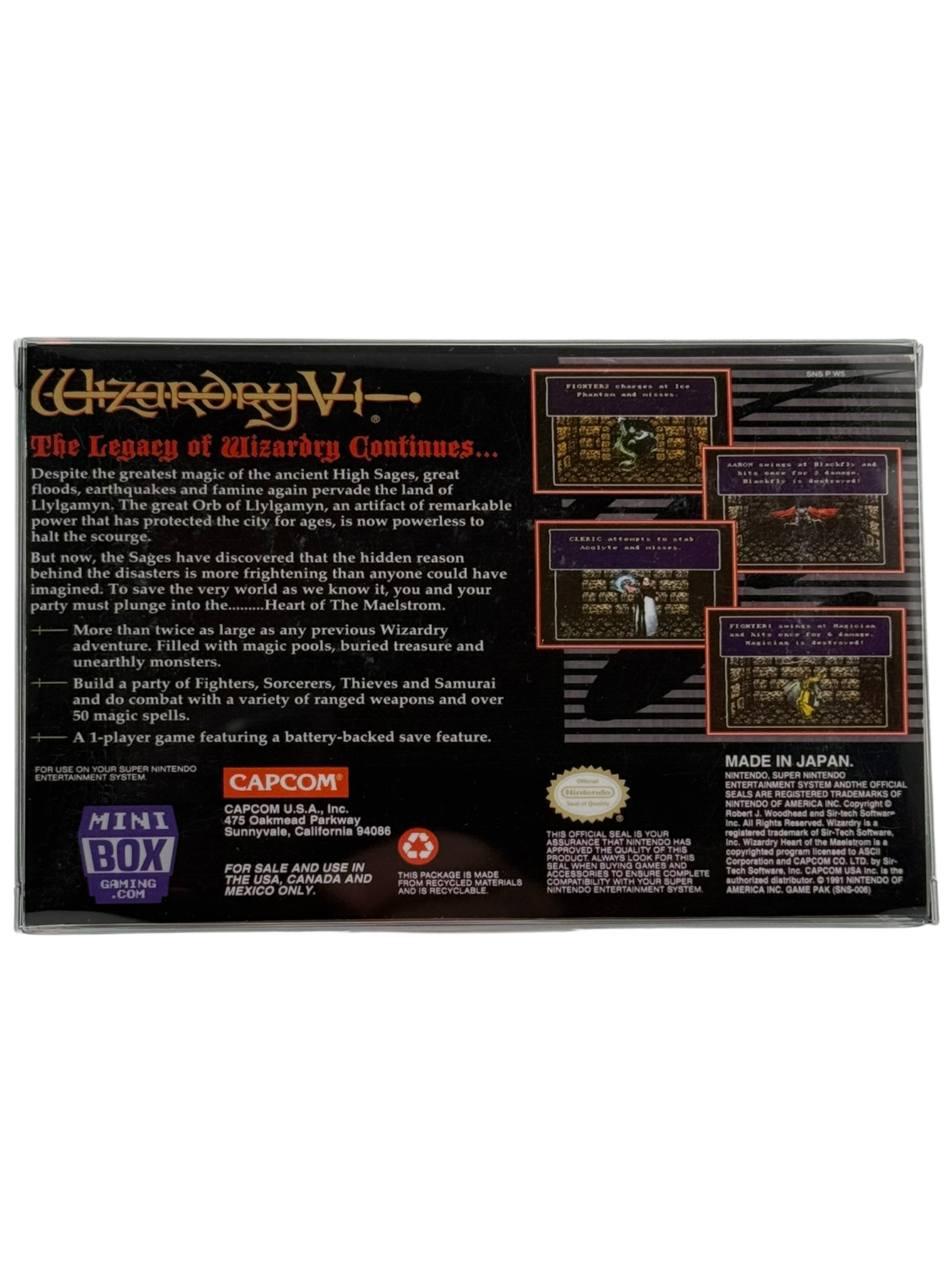 Wizardry VI: Heart of the Maelstrom [Mini Reproduction Box]