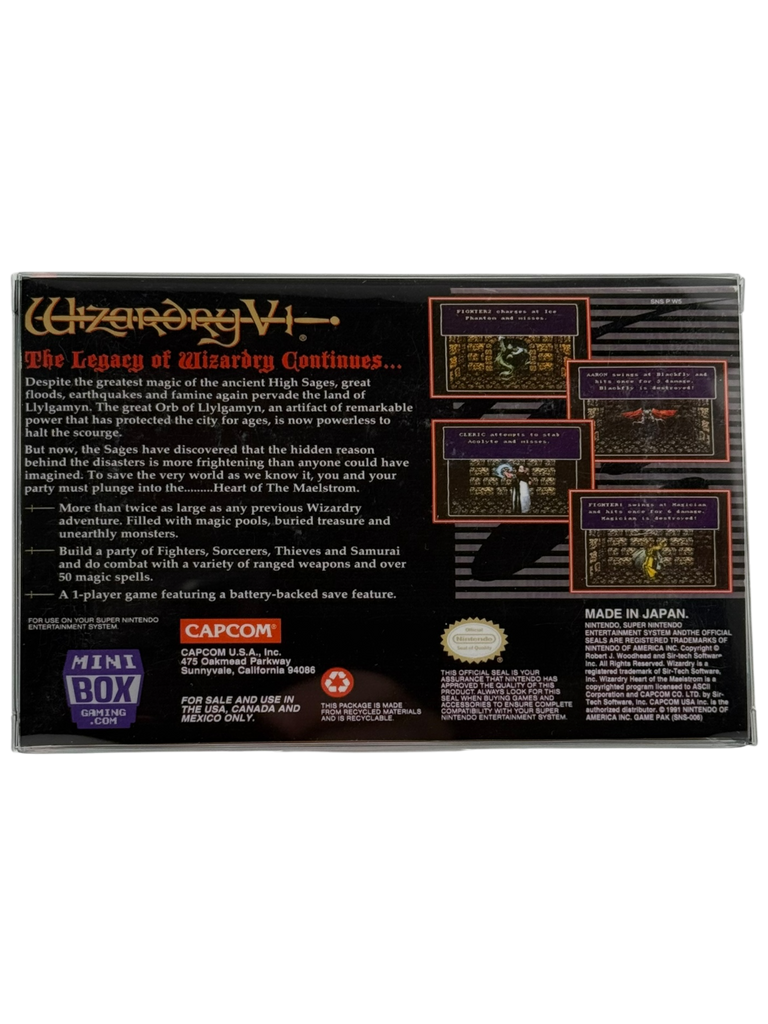 Wizardry VI: Heart of the Maelstrom [Mini Reproduction Box]