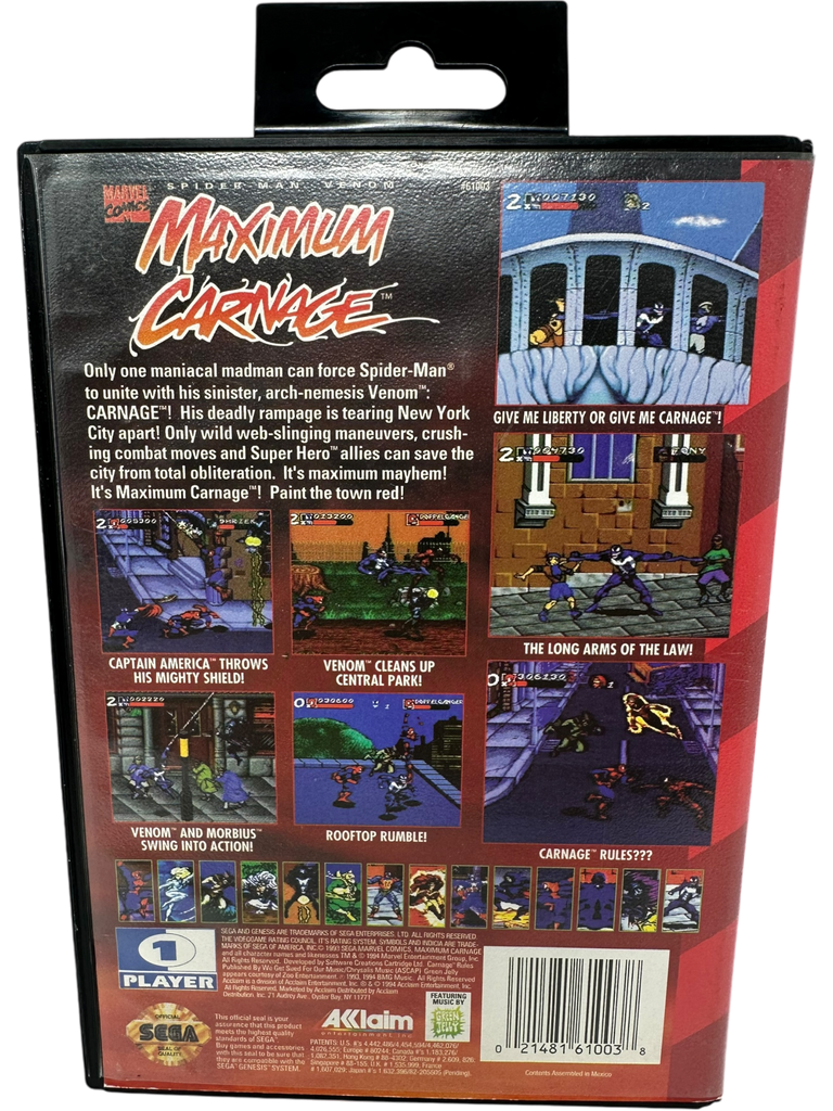 Spiderman Maximum Carnage