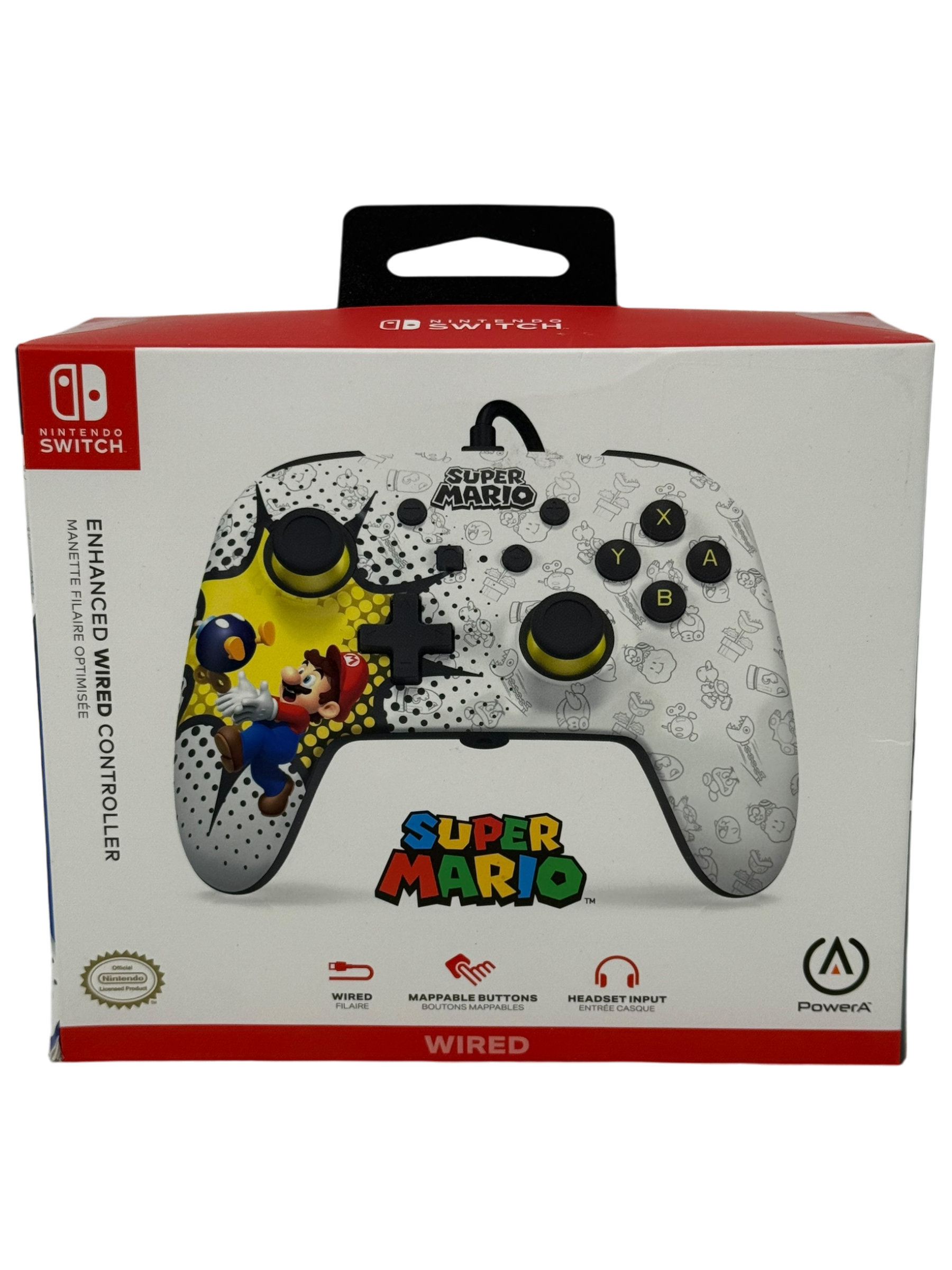 Enhanced Super Mario Wired Controller - Switch