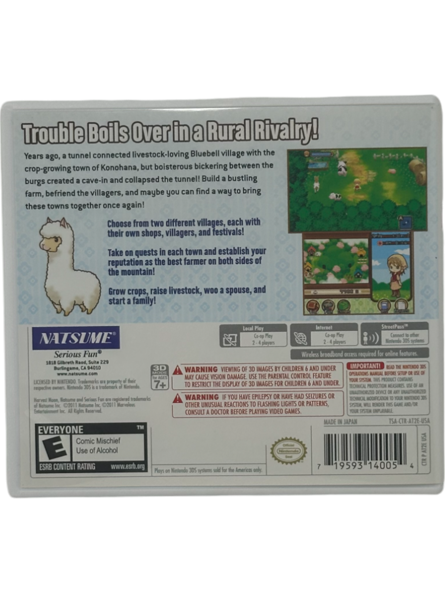 Harvest Moon: The Tale Of Two Towns