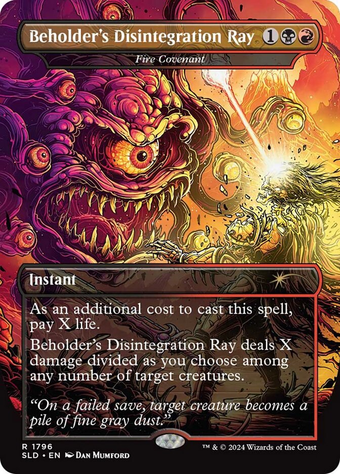 Beholder's Disintegration Ray - Fire Covenant (Rainbow Foil)