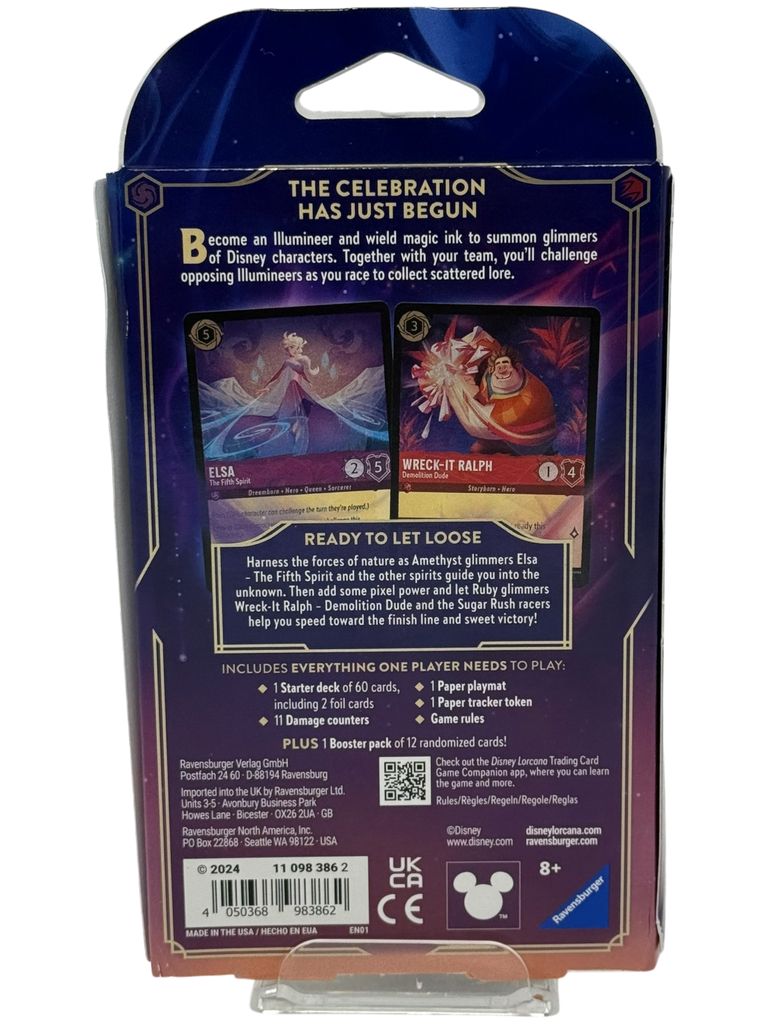 Disney Lorcana: Shimmering Skies Starter Deck (Amethyst & Ruby)