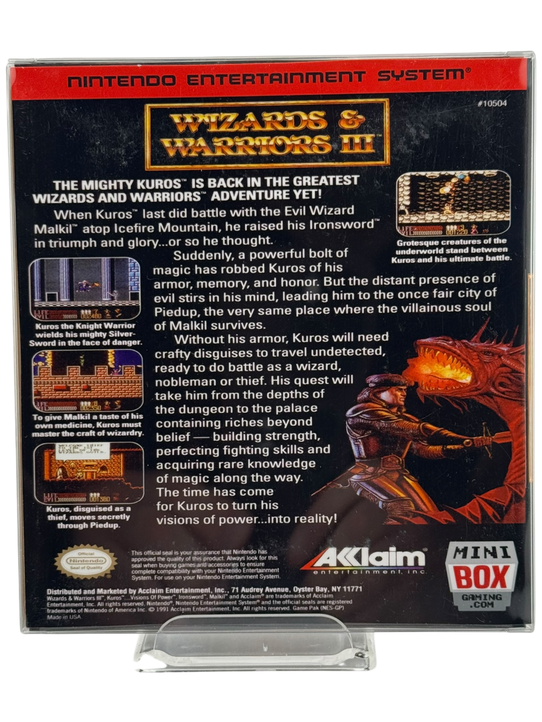 Kuros: Visions of Power - Wizards & Warriors III [Mini Reproduction Box]