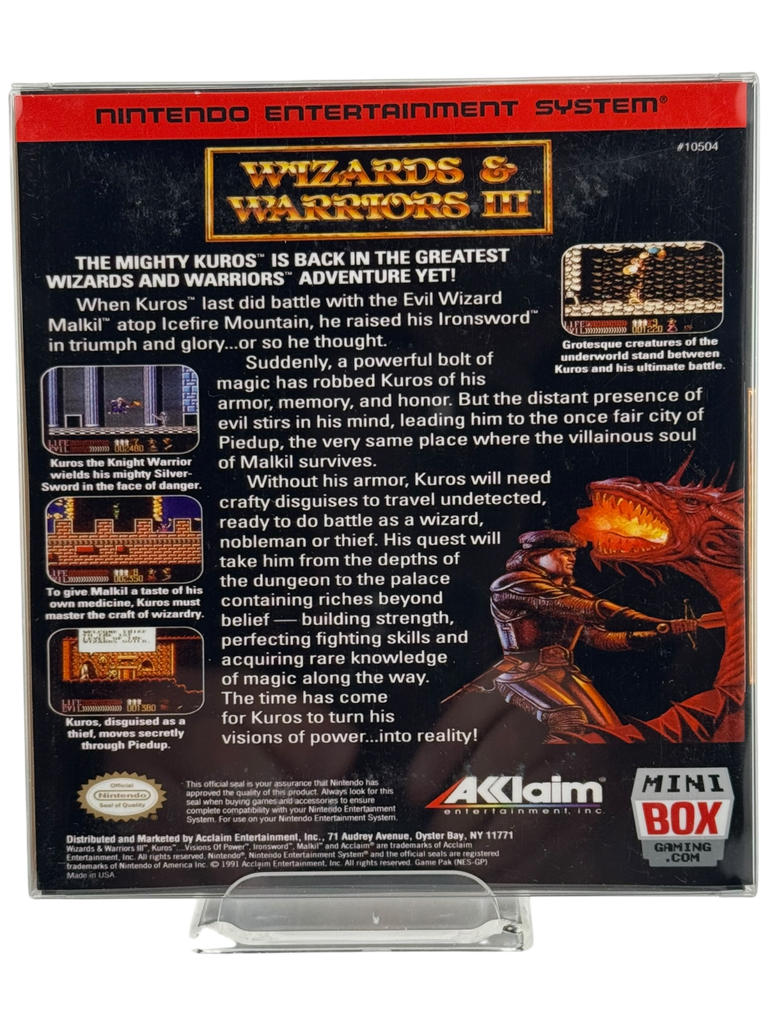 Kuros: Visions of Power - Wizards & Warriors III [Mini Reproduction Box]