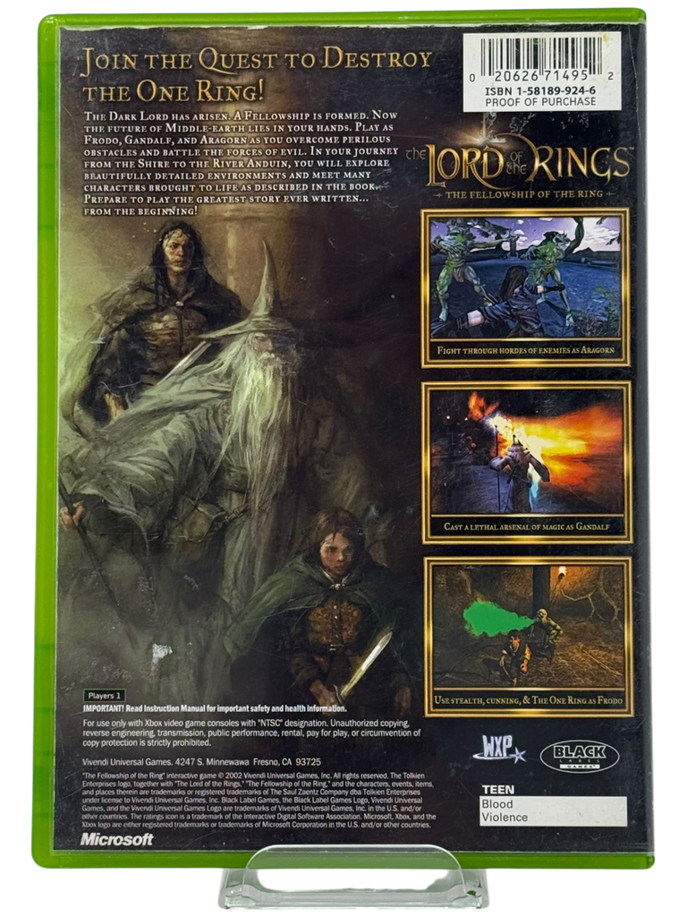 Lord Of The Rings Fellowship Of The Ring
