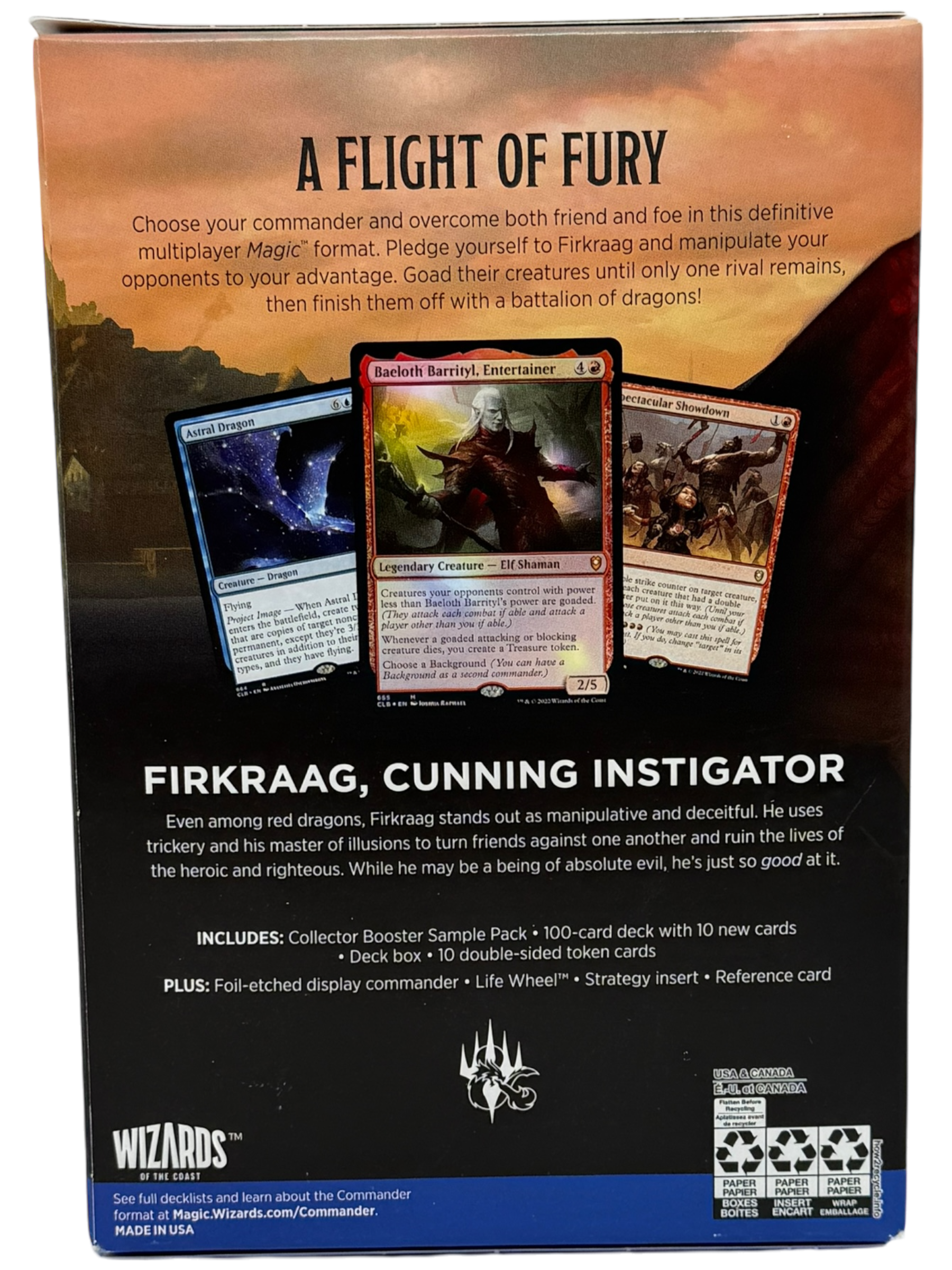 Commander Legends: Battle for Baldur's Gate - Draconic Dissent Commander Deck