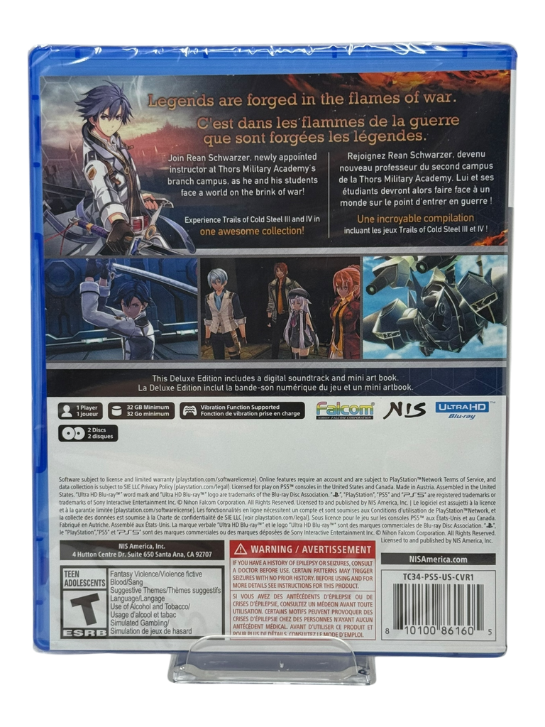Legend Of Heroes: Trails Of Cold Steel III & Legend Of Heroes: Trails Of Cold Steel IV [Deluxe Edition]