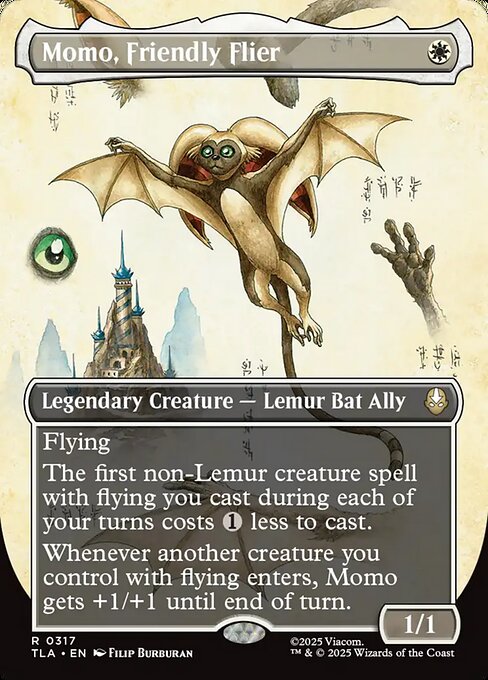 Momo, Friendly Flier - Avatar: The Last Airbender #317 - Borderless Foil — product image