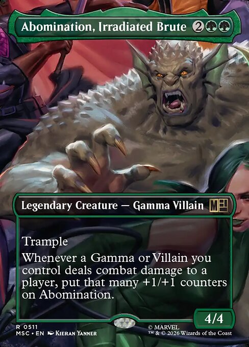 Abomination, Irradiated Brute - Marvel Super Heroes Commander #511 - Borderless Non-Foil — product image