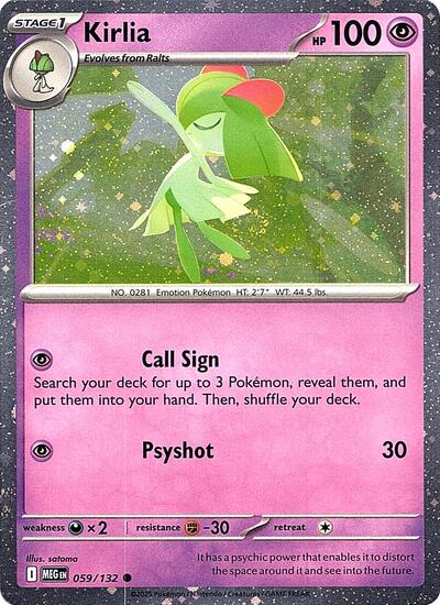 Kirlia (Cosmos Holo) - Miscellaneous Cards & Products #059/132 - Foil — product image