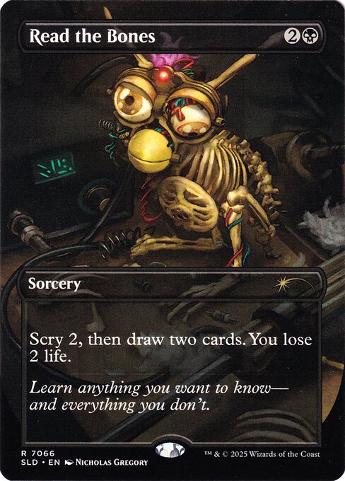 Read the Bones - Secret Lair Drop #7066 - Borderless Foil — product image