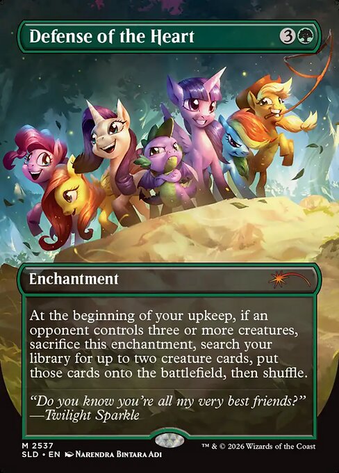 Defense of the Heart - Secret Lair Drop #2537 - Borderless Foil — product image
