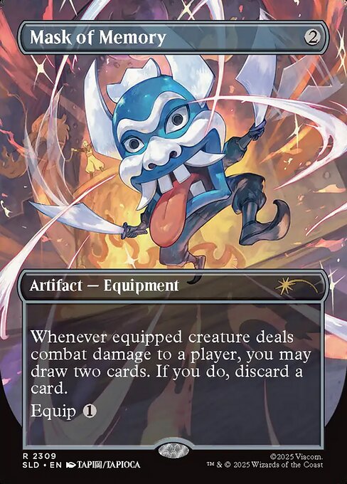 Mask of Memory - Secret Lair Drop #2309 - Borderless Foil — product image