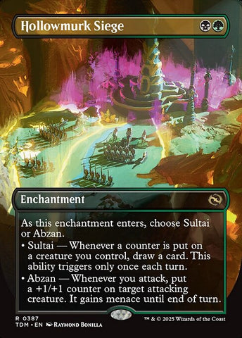Hollowmurk Siege - Tarkir: Dragonstorm #387 - Borderless Non-Foil