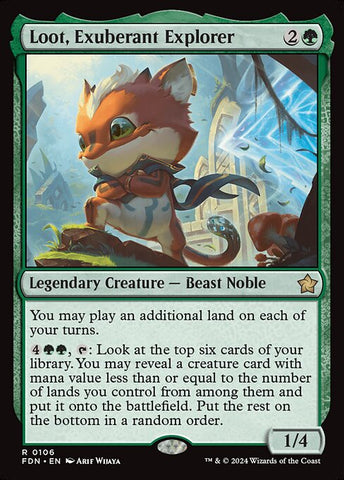 Loot, Exuberant Explorer - Foundations #106 - Non-Foil
