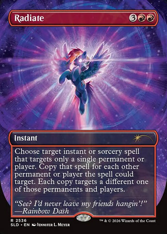 Radiate - Secret Lair Drop #2536 - Borderless Foil