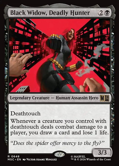 Black Widow, Deadly Hunter - Marvel Super Heroes Commander #648 - Foil — product image