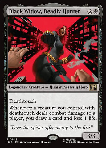 Black Widow, Deadly Hunter - Marvel Super Heroes Commander #648 - Foil