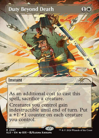 Duty Beyond Death - Secret Lair Drop #2387 - Borderless Foil
