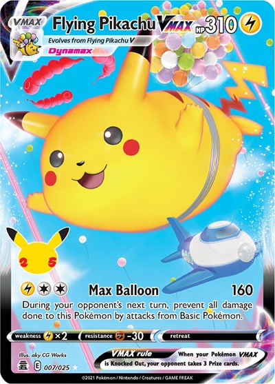 Flying Pikachu VMAX - Celebrations #007/025 - Foil — product image
