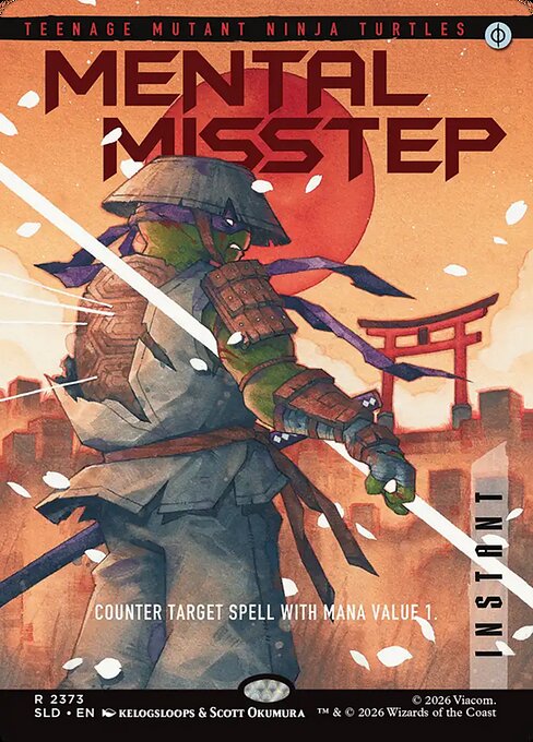 Mental Misstep - Secret Lair Drop #2373 - Borderless Foil — product image