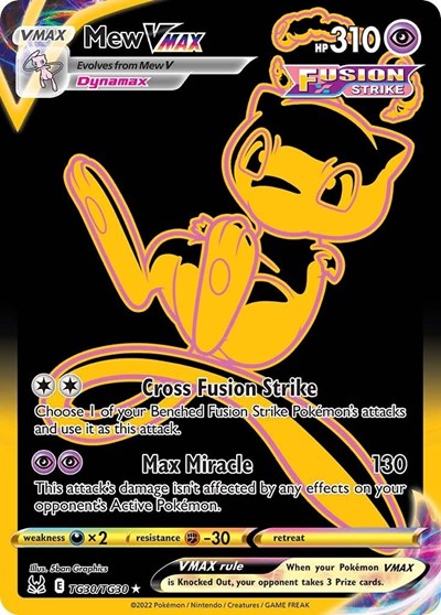Mew VMAX (Secret) - SWSH11: Lost Origin Trainer Gallery #TG30/TG30 - Foil — product image
