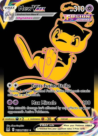 Mew VMAX (Secret) - SWSH11: Lost Origin Trainer Gallery #TG30/TG30 - Foil